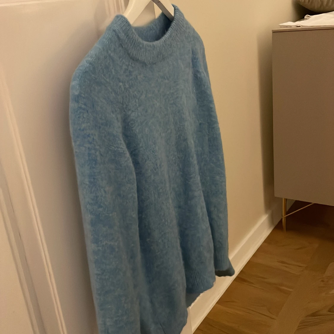 Blå stickad tröja från Zara