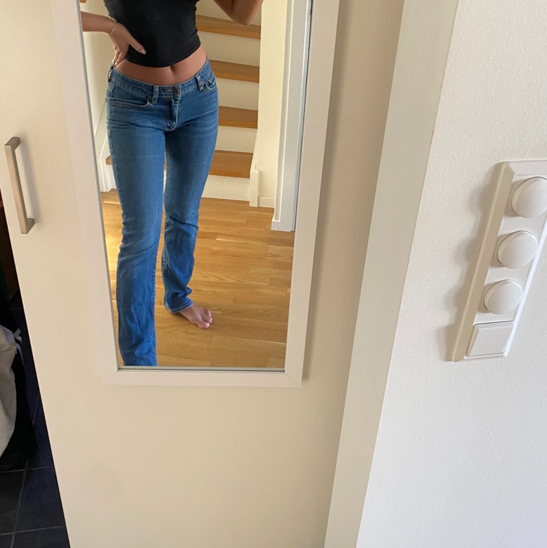 Lågmidjade jeans