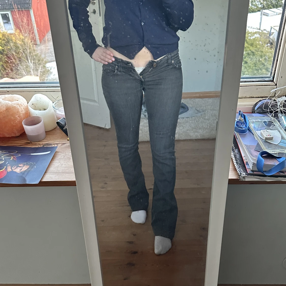 Grå jeans💕