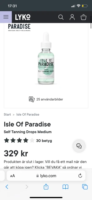 Tan drops💗 -  Säljer nu dessa tan drops som jag endast använt 2 gånger, ger verkligen fint på huden, nypris 329 på lyko! Slutsåld på lykos hemsida💗💗