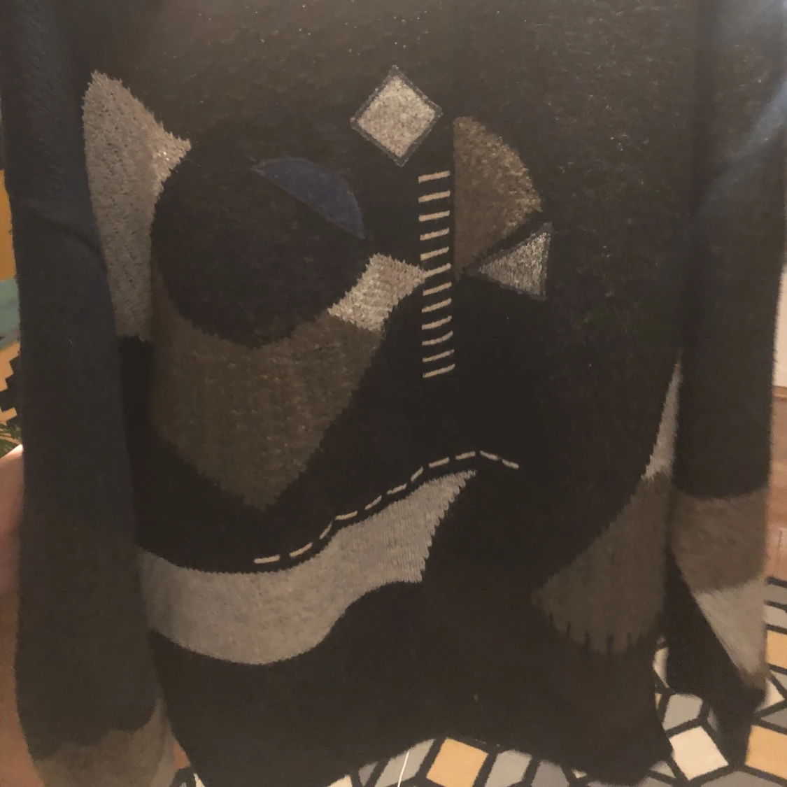 Barcelino stickad tröja svart - 90