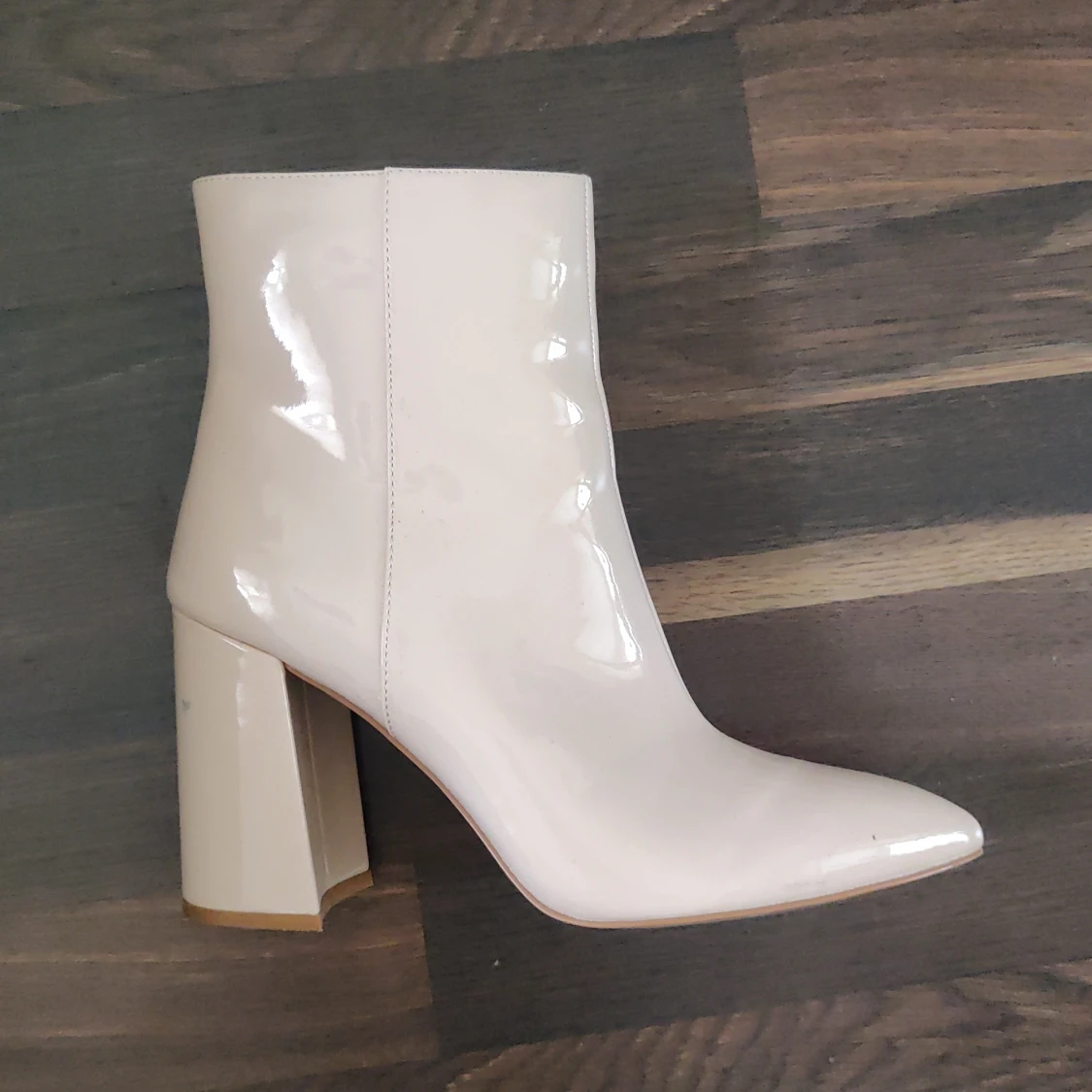 Klackskor lack beige / rosa  - 90