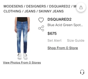 Dsquared2 jeans  - Hej, jag säljer nu mina dsq2 jeans som är knappt använda. Jeansen är i bra skick Ny pris ca 6500kr Kan frakta