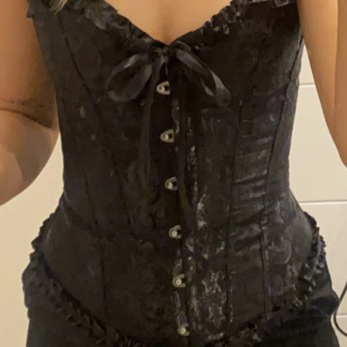 Svart korsett