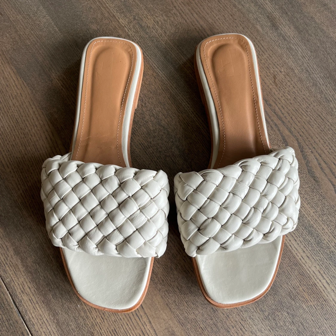 Beige Flattered Sandals 40