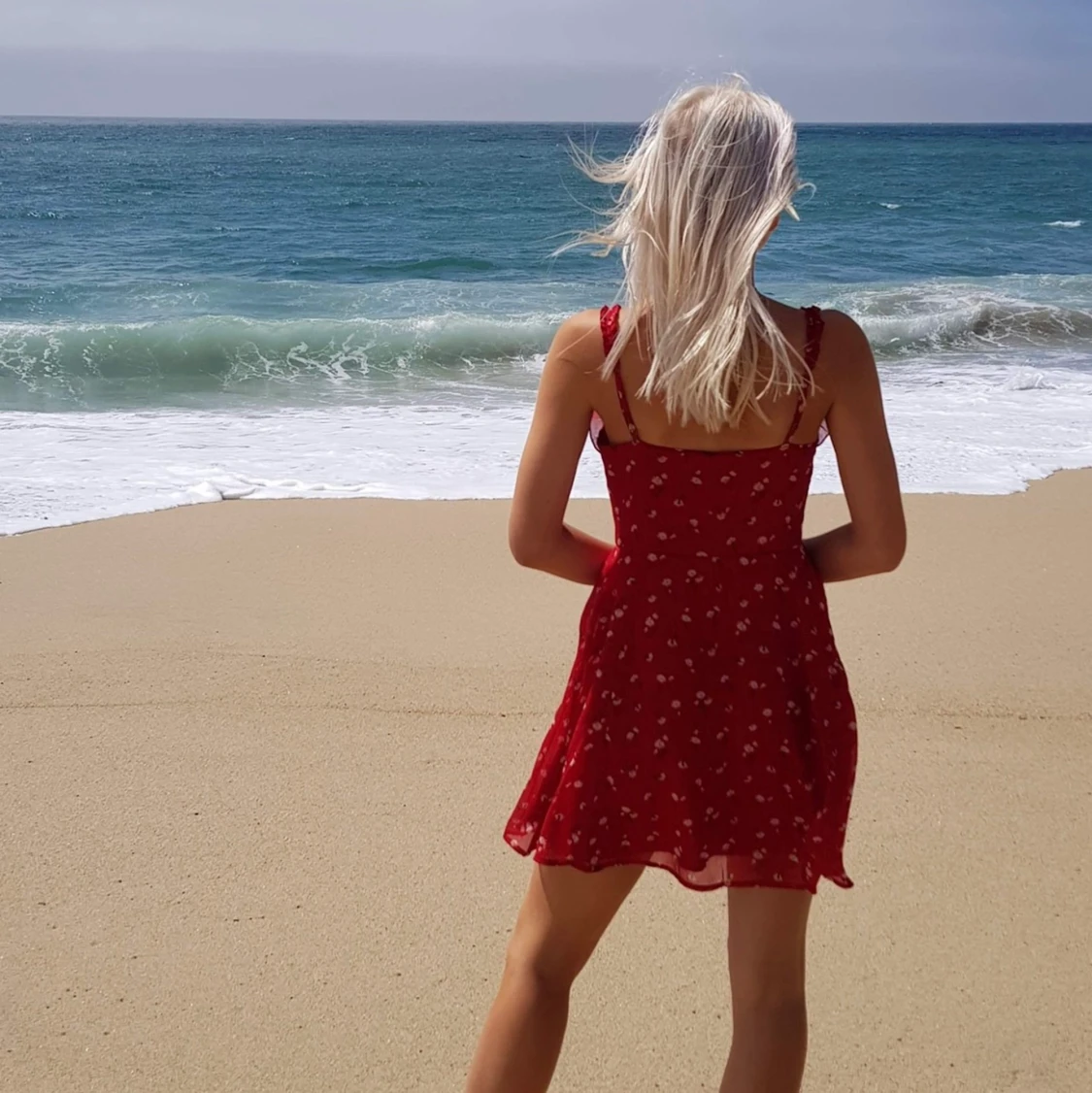 Röd klänning  - 90