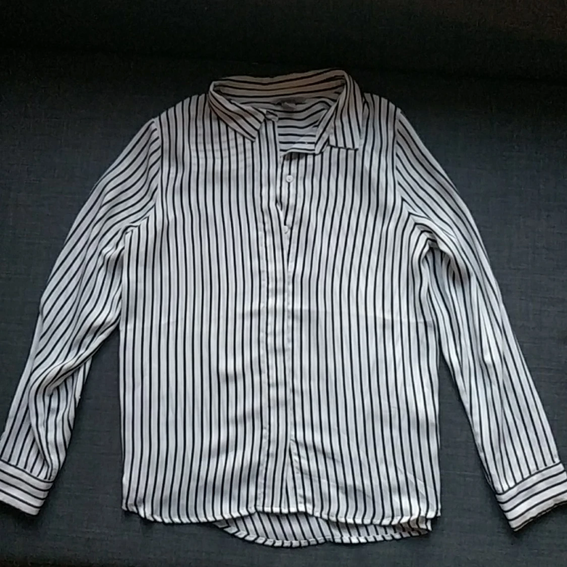 H&M randig blus, vit, 40 - 90