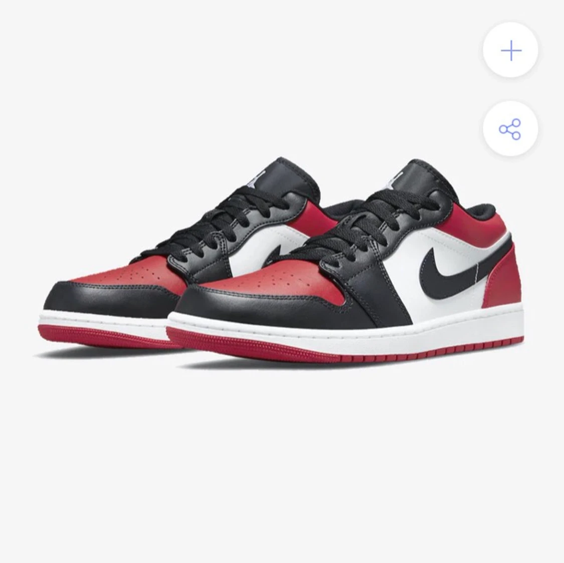 Jordan 1 Low ” bred toe”