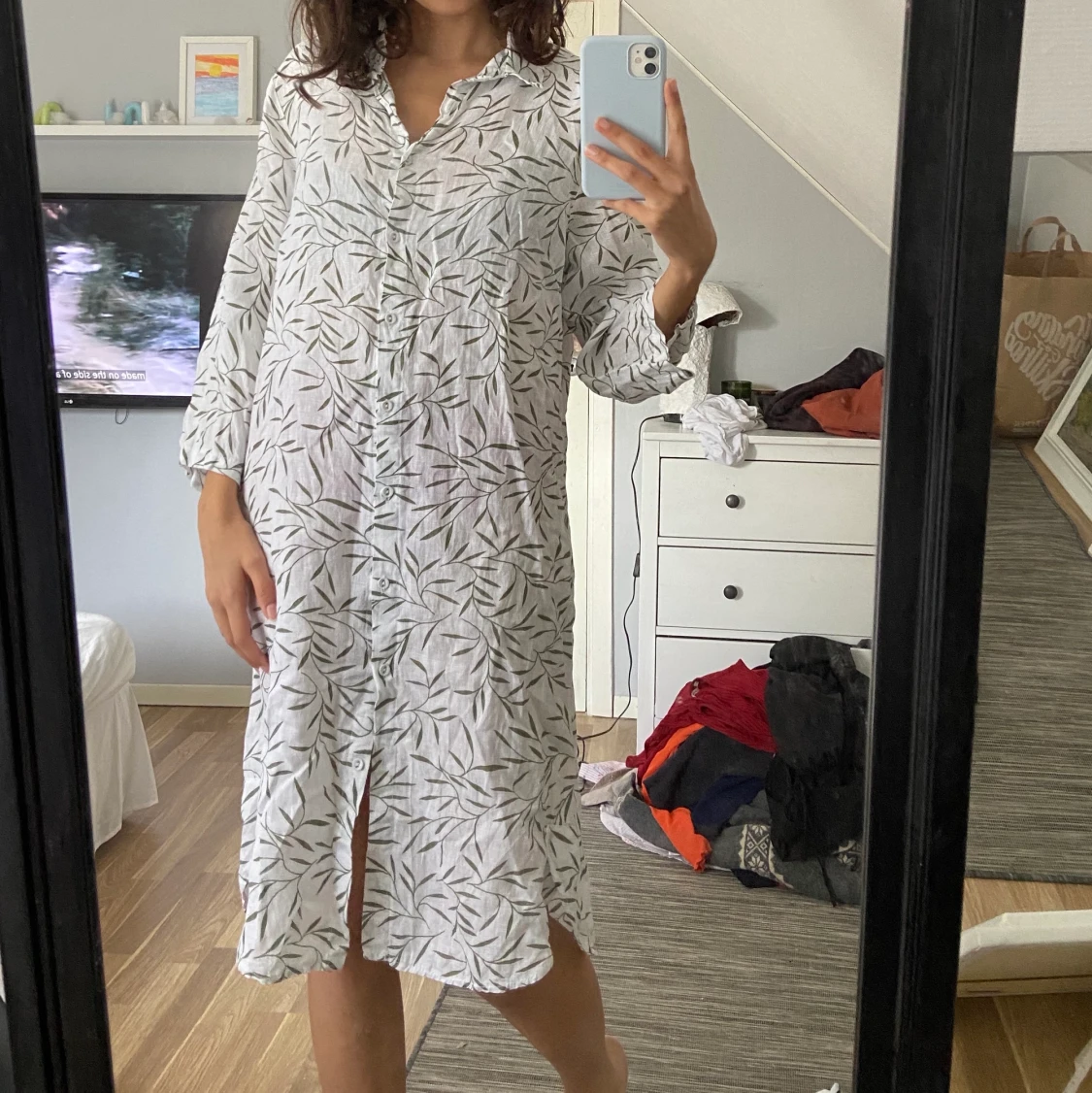 Sommarklänning i lin 