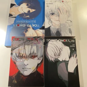 Tokyo ghoul - Hej hej Säljer lite random tokyo ghoul:re böcker och tokyo ghoul illustrations boken. De tre manga böckerna är 50kr styck och illustrations boken är 150kr . 