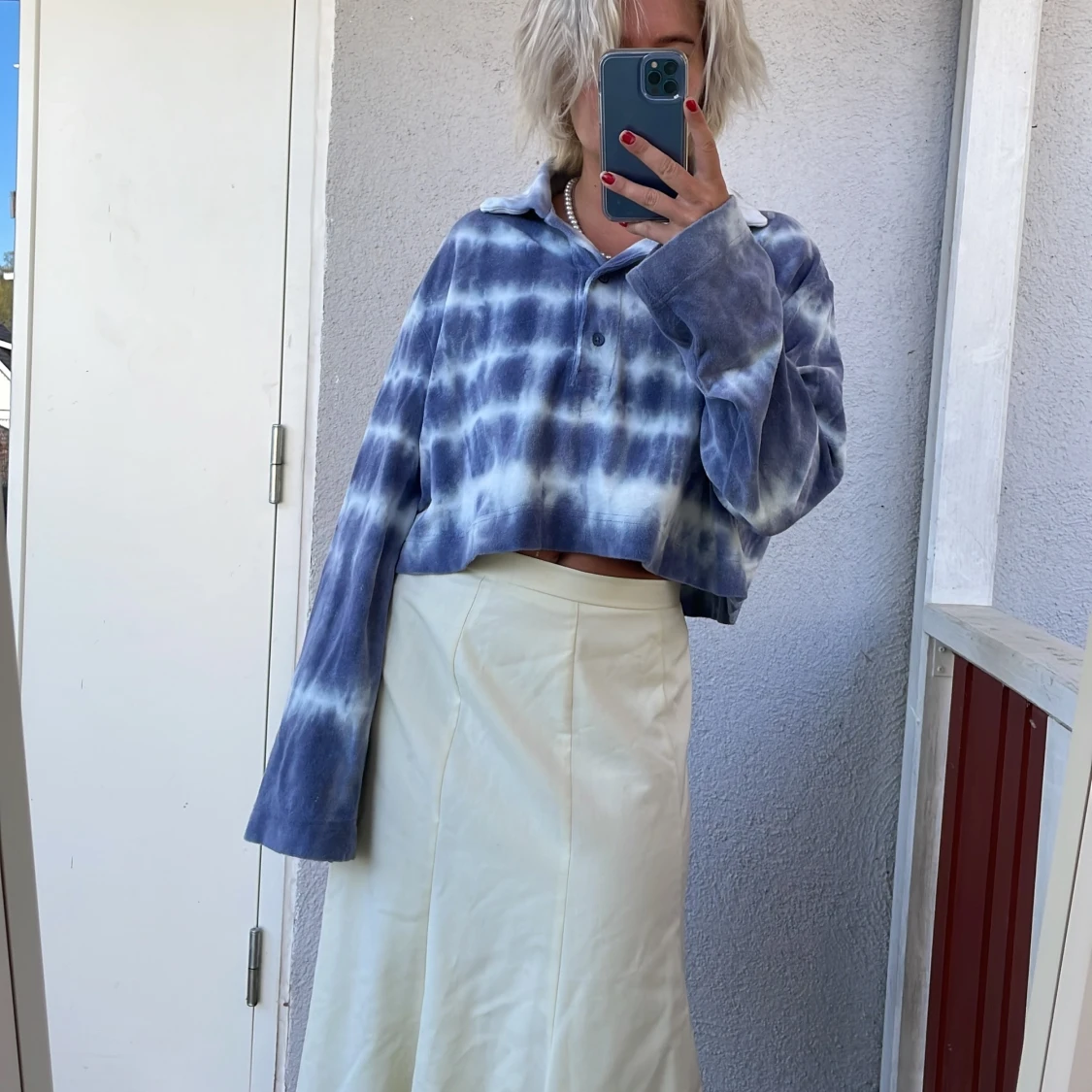 Frotté tjocktröja - 90