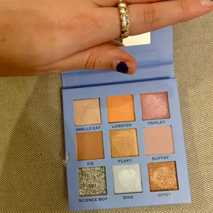 Revolution Friends palett i ”Phoebe” - Suuper fin ögonskuggspalett från Revolution. Färgerna är endast swatchade. Paletten är i modellen ”Phoebe”. Denna och den andra paletten från Revolution kan köpas tillsammans för ett reducerat pris. Det blir då 75 kr för båda paletterna + frakt.