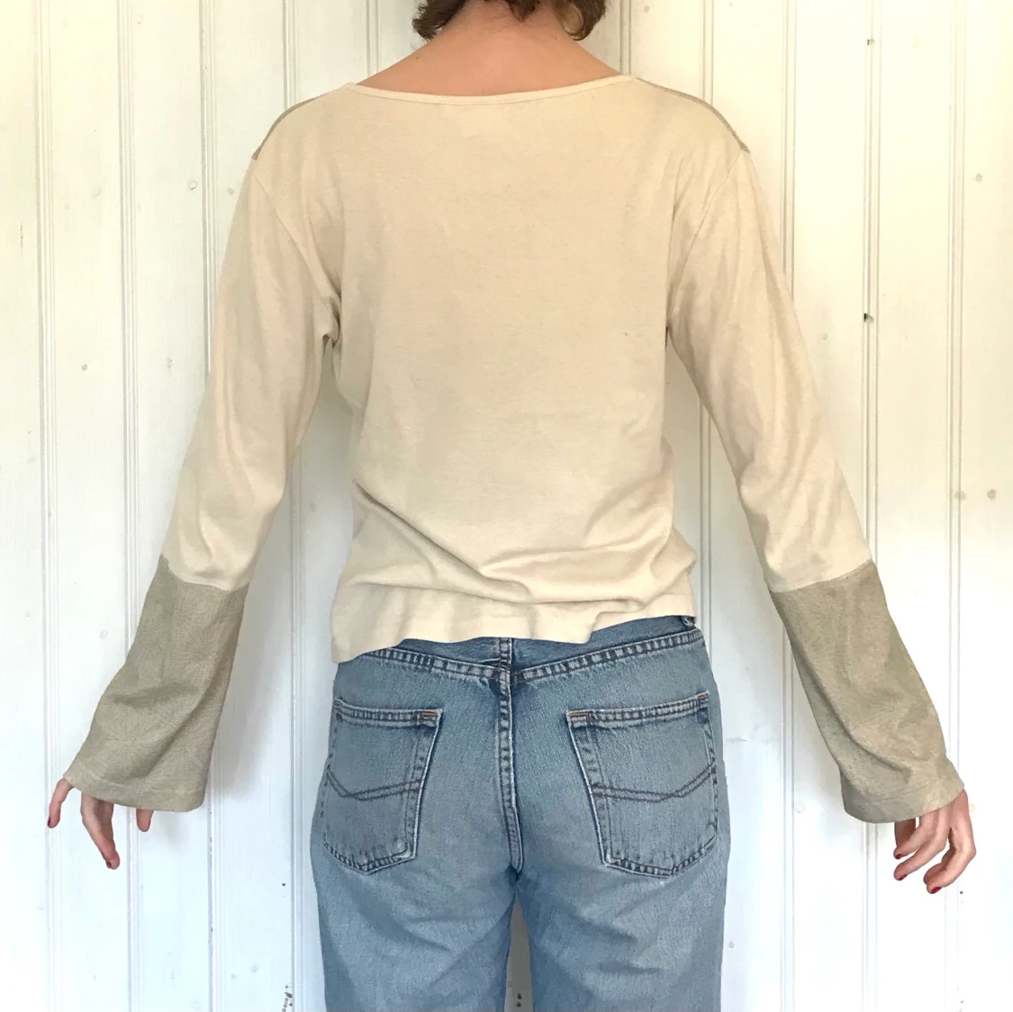  Tvåfärgade långärmad  tröja  - 90