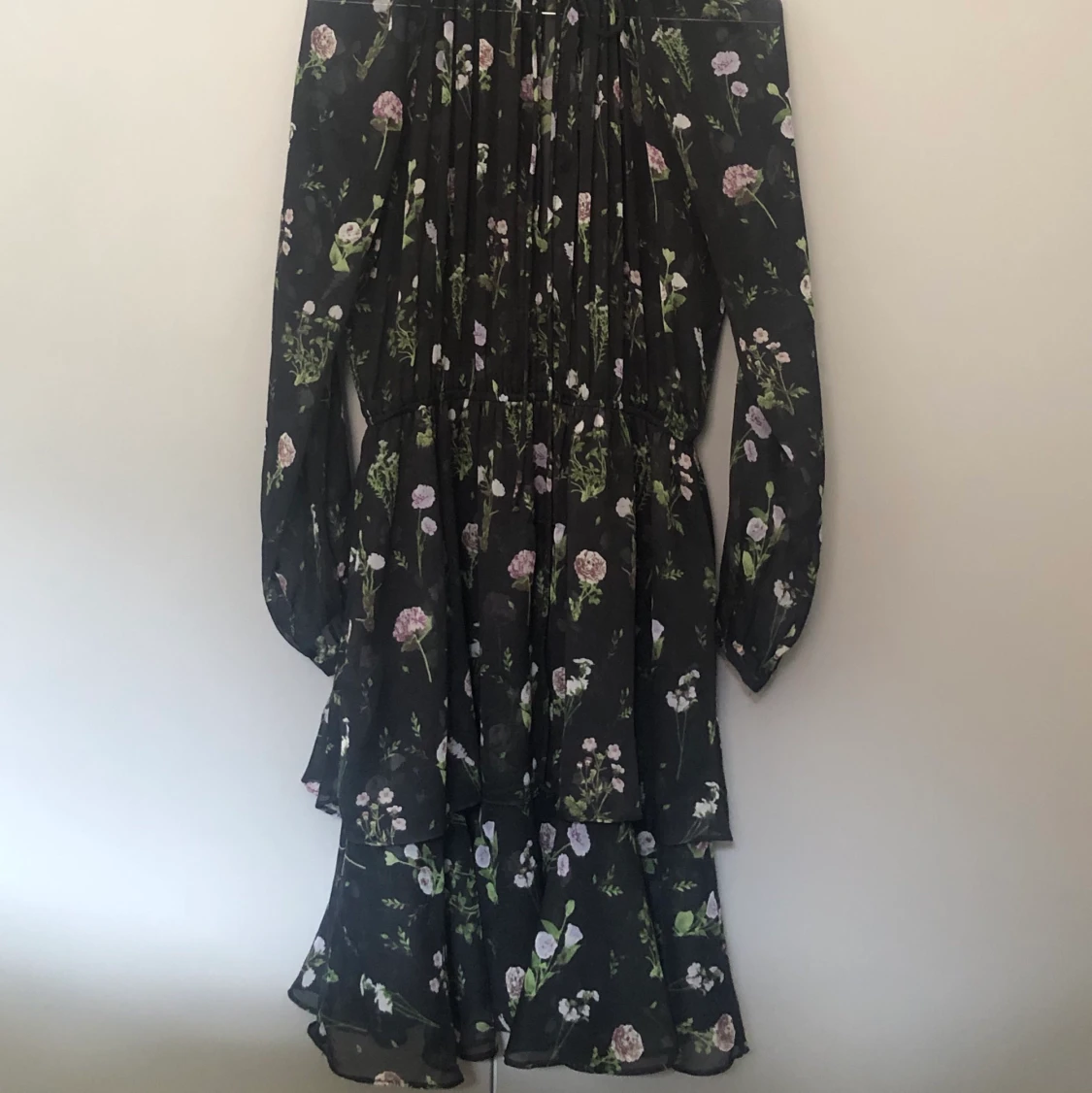 Meshklänning med hög krage, strl M - 91