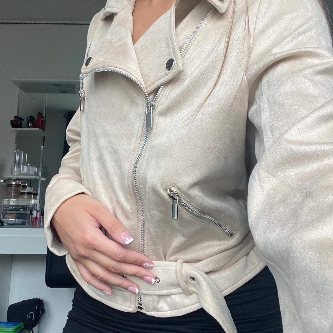 Faux suede mocha jacka - 91