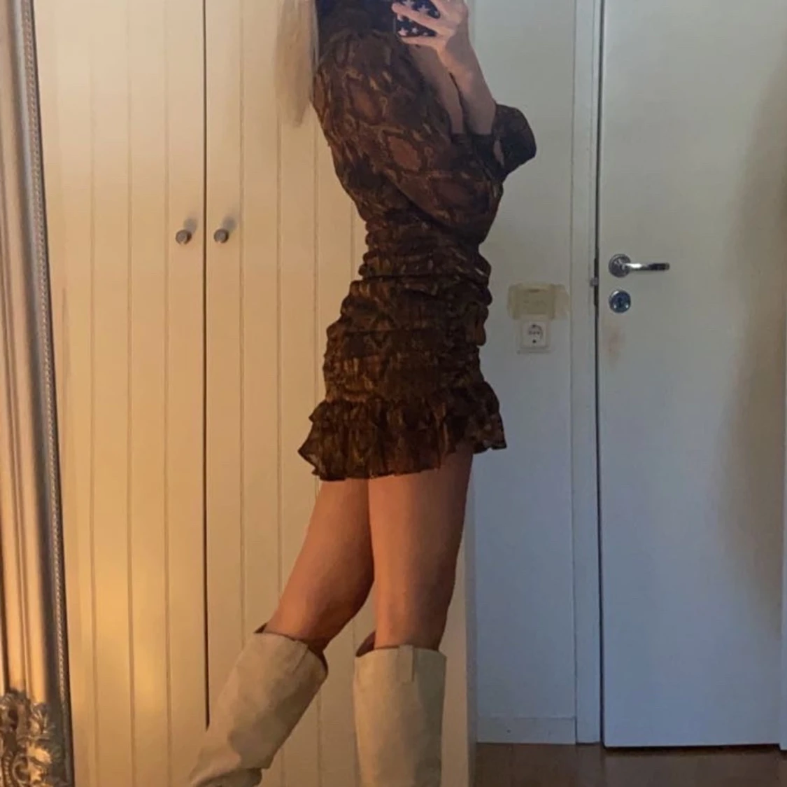 Mönstrad klänning  - 91