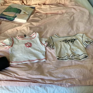 Gullig kroppad t-shirt - Köpt på hm för ett år sedan men använder inte för känner mig inte bekväm. Köp 2 för 90 köp 1 för 50