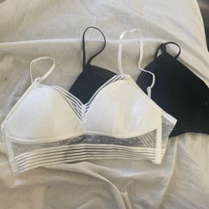 Bh/topp - NYPRIS 2 för 249kr. Säljer då dom är för små. Det är storlek M men jag skulle säga att det är mer som en s/xs. Kan också funka som en M beroende på hur stora bröst man har! Jag säljer 1 för 80kr och två för 140. Frakten står köparen för! ☺️