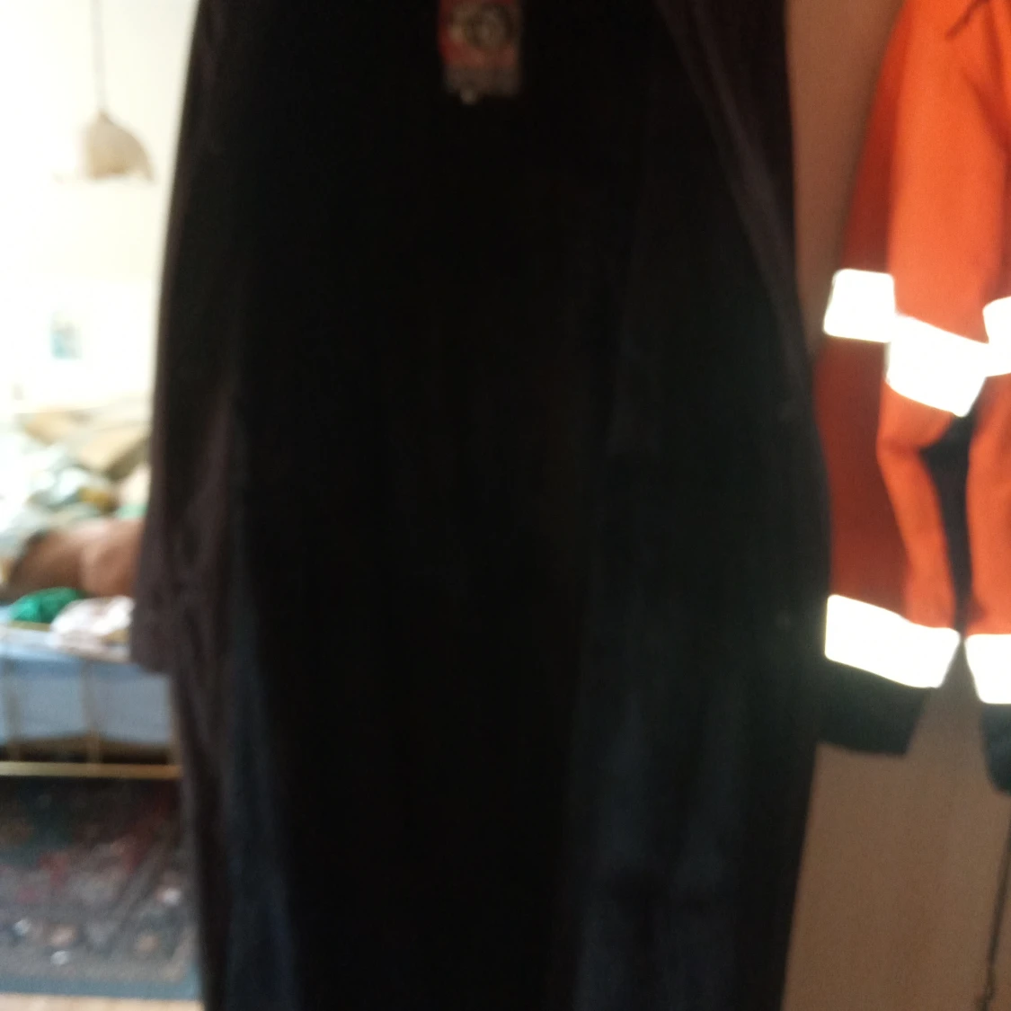 Blå damkappa fodrad stl 44. - 90