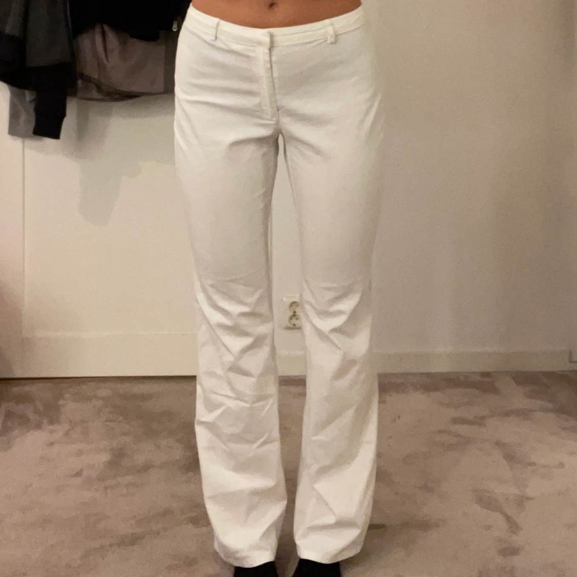 Vita kostymbyxor - 90