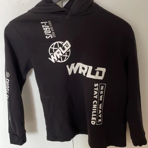 Hoodie stlr 146/152 - Svart hoodie från h&m. Orginalpris 350. Min son växte ur den snabbt. Storlek 152