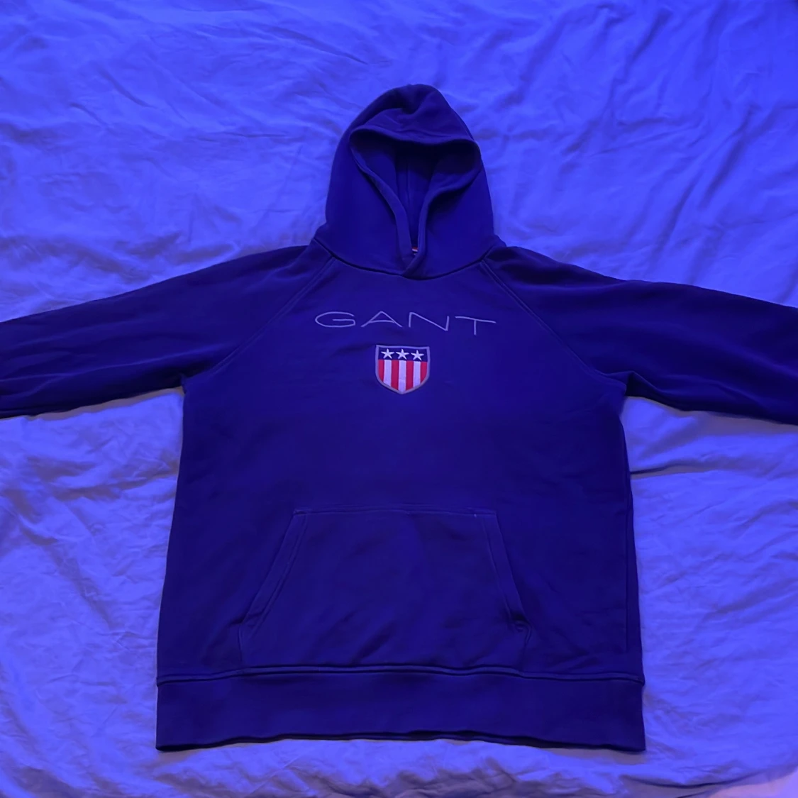 Marinblå Gant Hoodie