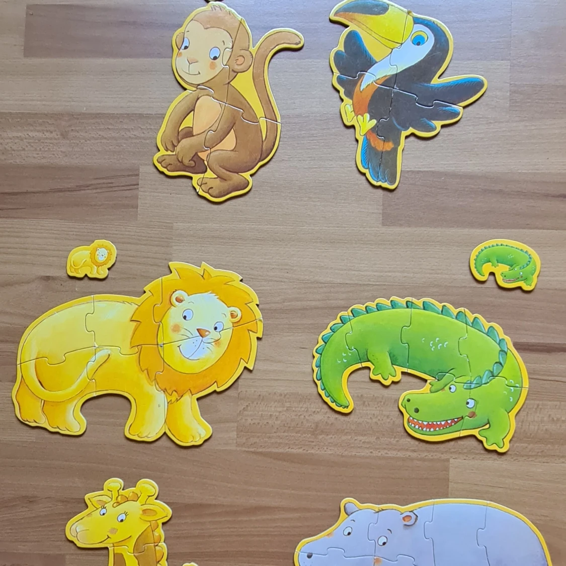 6st pussel i lådan  - 91