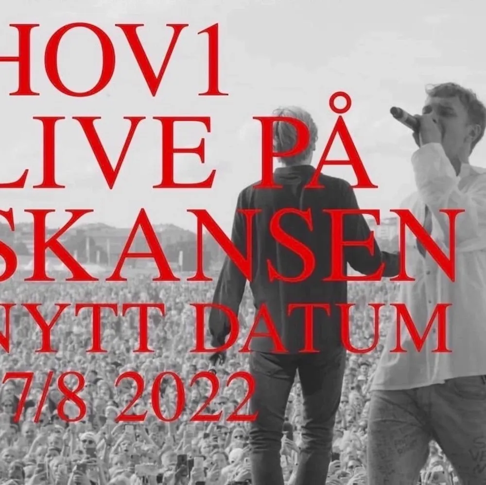 Säljer 2 biljetter till hov1 på Skansen den 27/8 klockan 20.00, stå platser! 500kr styck💕💕💕. Övrigt.
