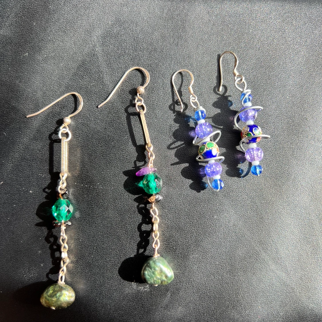 Äkta silver örhängen mycket fint 