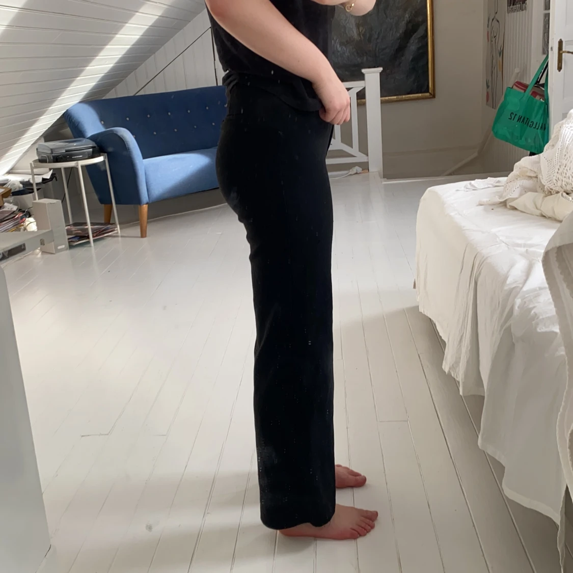 Svarta kostymbyxor  - 90