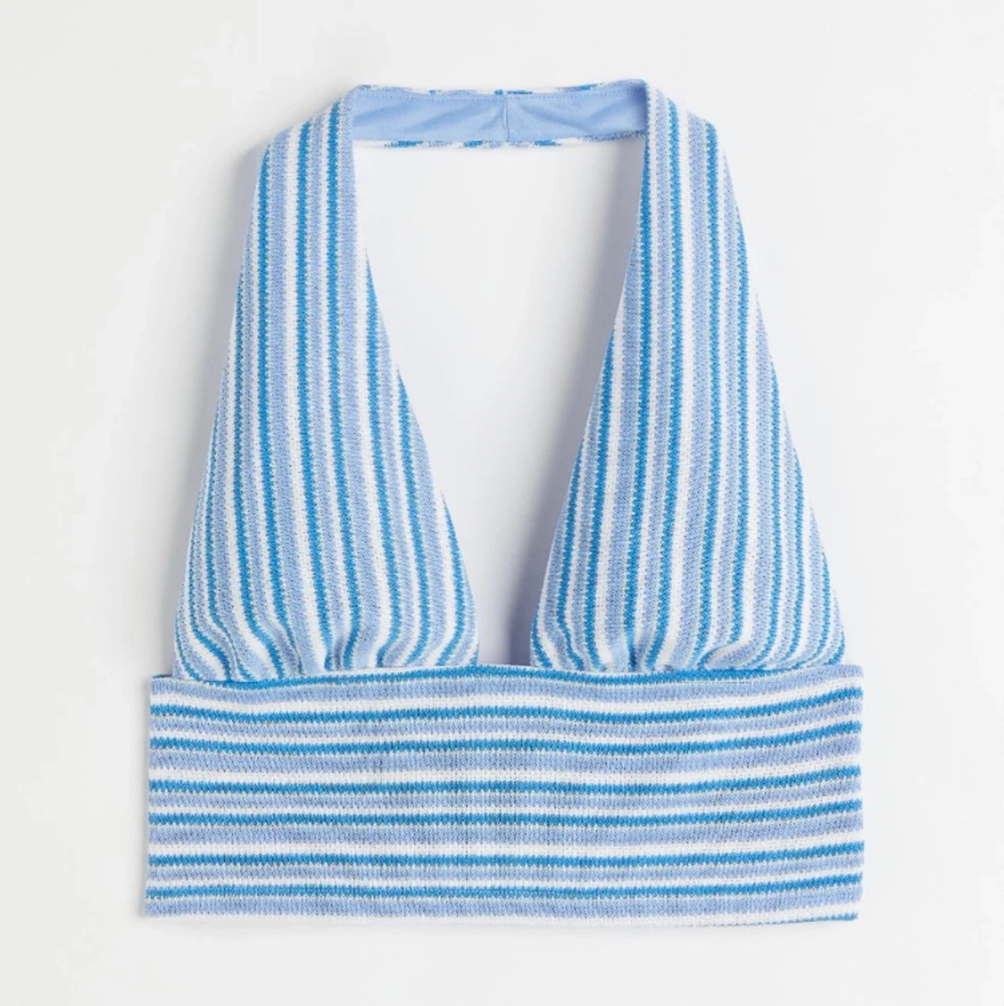 Blå helterneck topp