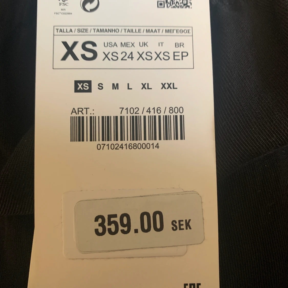 Svarta zara linnebyxor - 90