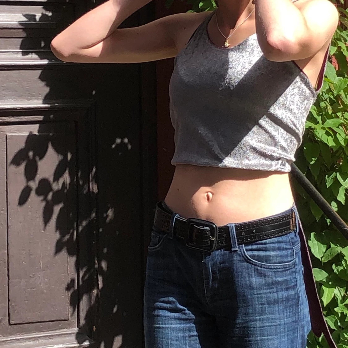 Dubbelsidig velour linne - 91