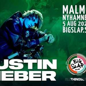 Big Slap festivalpass 5 Augusti där bland annat Justin Bieber kommer spela. Passet är 13+ men det kostar lika mycket som 18+ så det går nog även att använda om man är över 18, visar man leg kan man säkert komma in på området med alkohol också🥰 