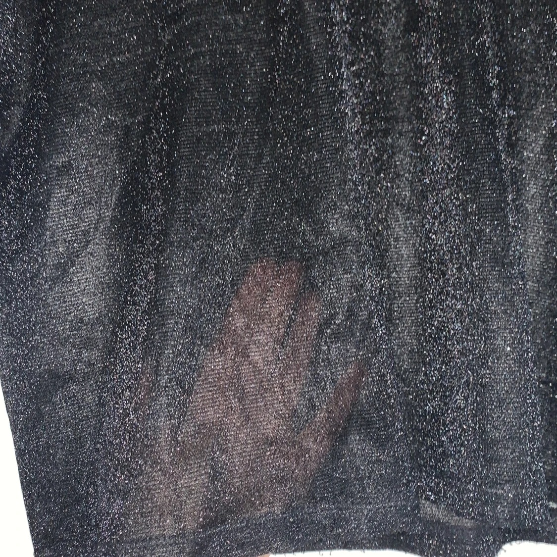 Svart glittrig festtop! - 91