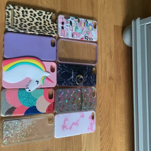 Mobilskal iPhone 6/6s, 7, 8 - Skal från blandade märken bla ideal of sweden och shein lite trasigt på ett av skalen