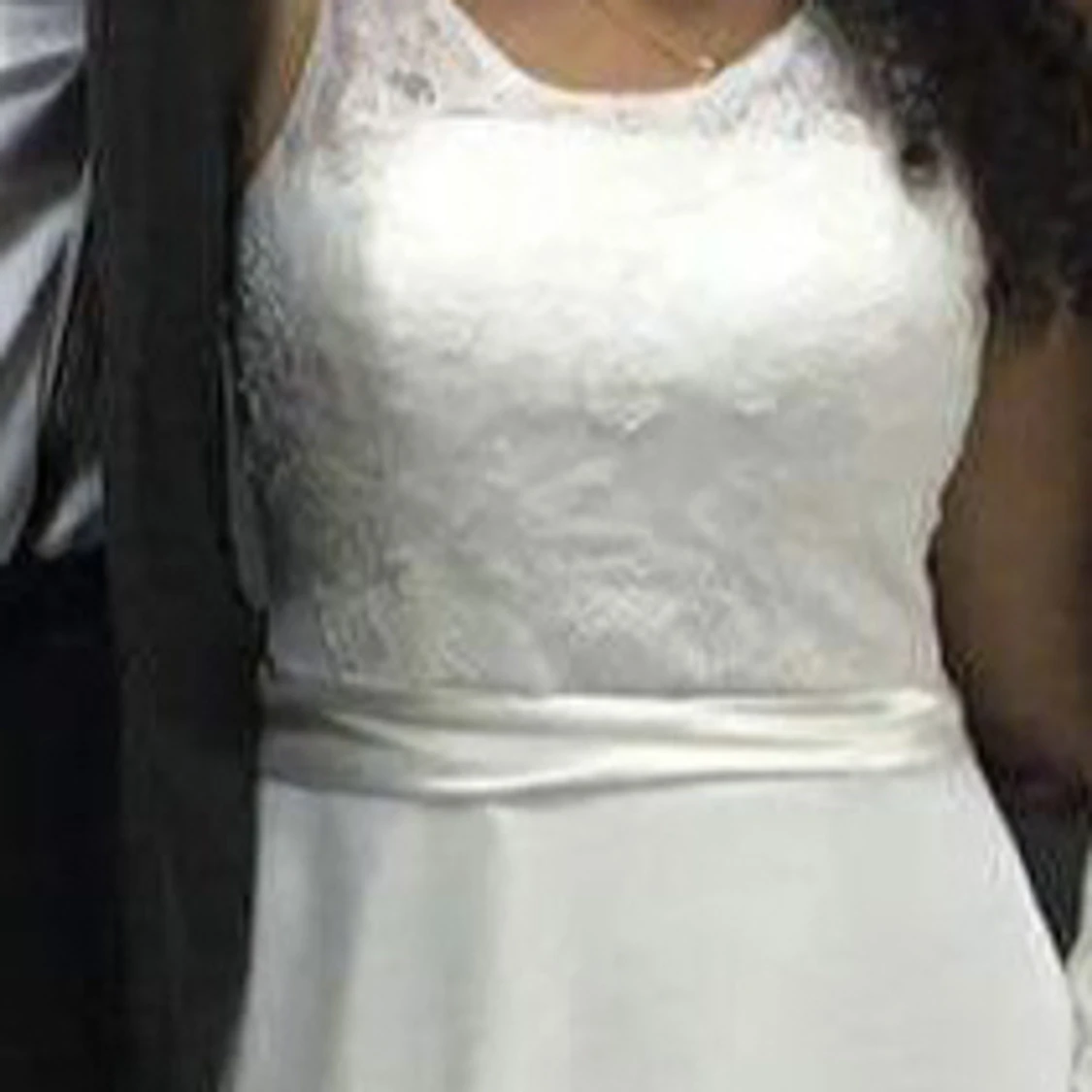 Wedding dress with train