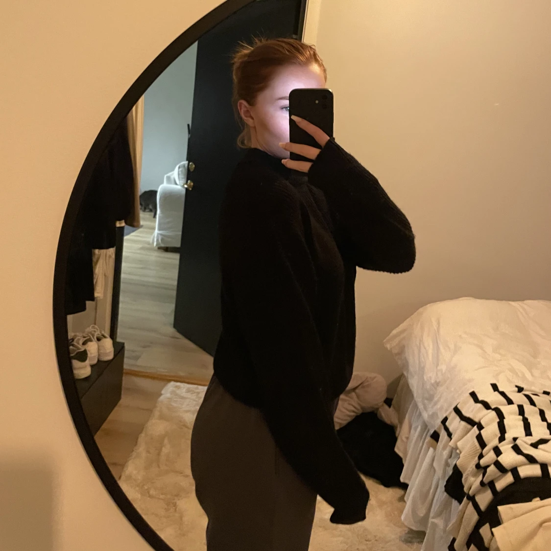 Jätte bekväm stickad tröja i st L - 90