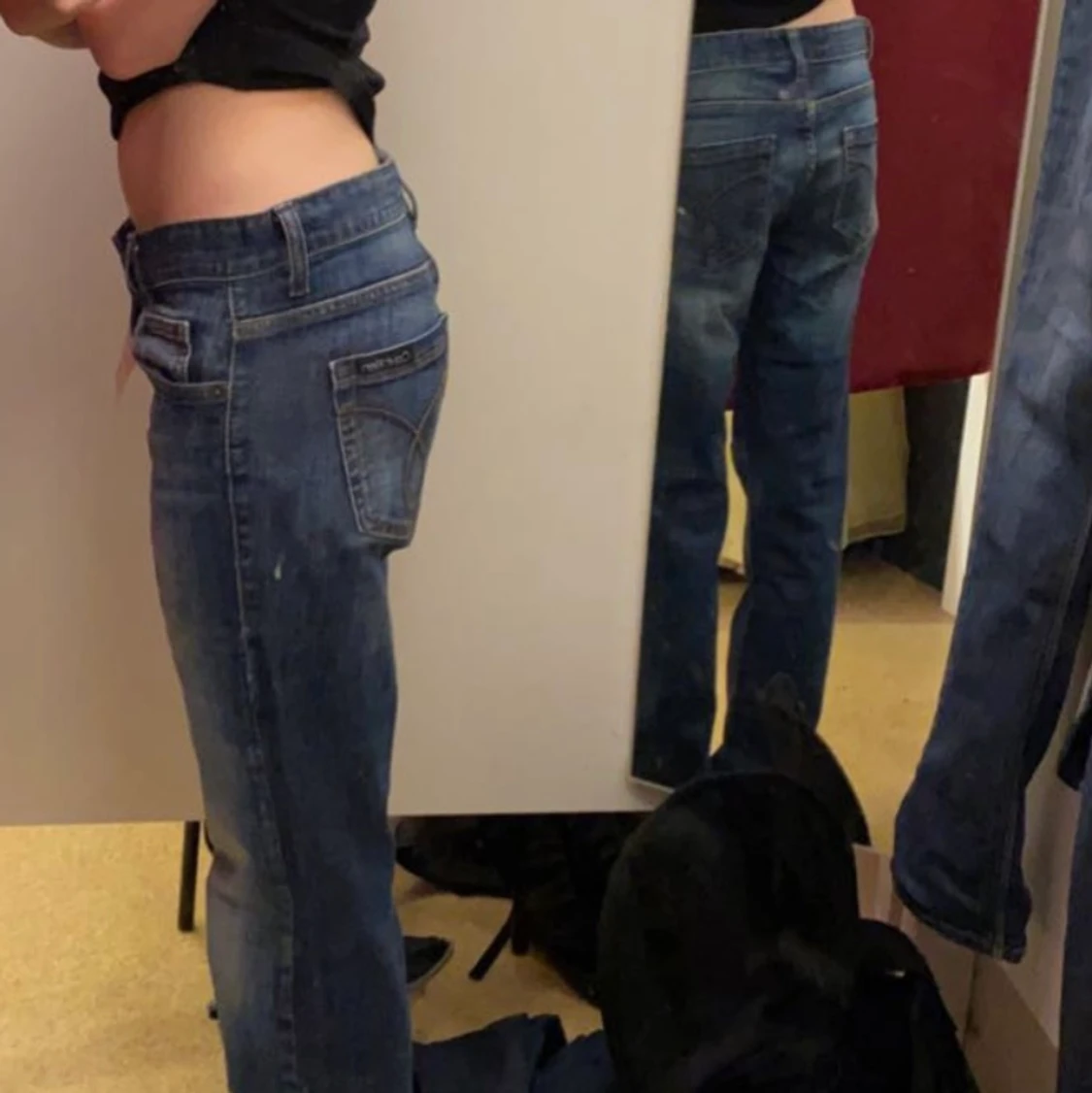 Lågmidjade jeans💗 - 91