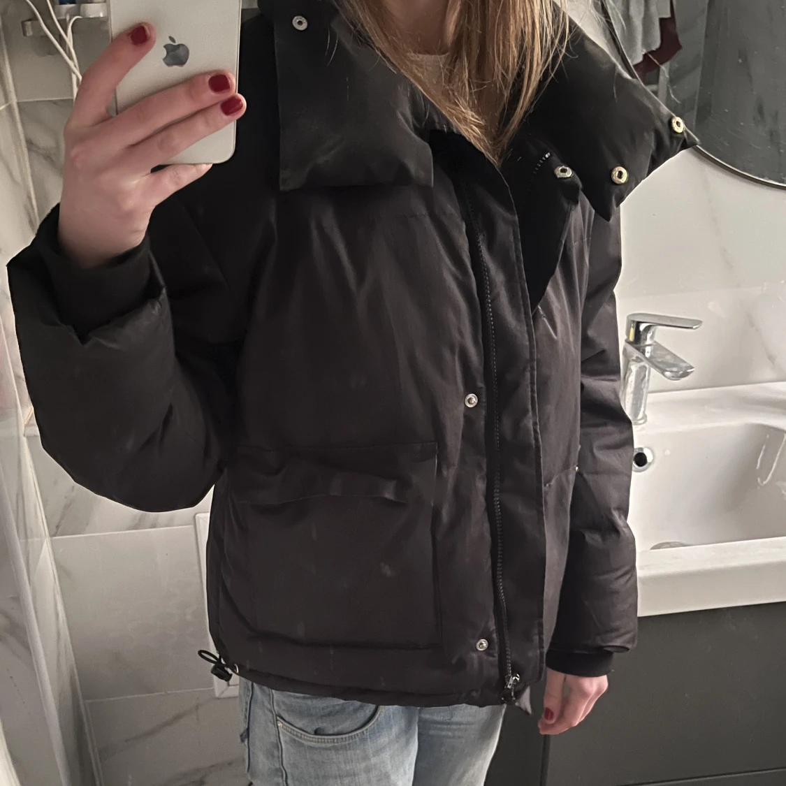 Svart pufferjacka - 91