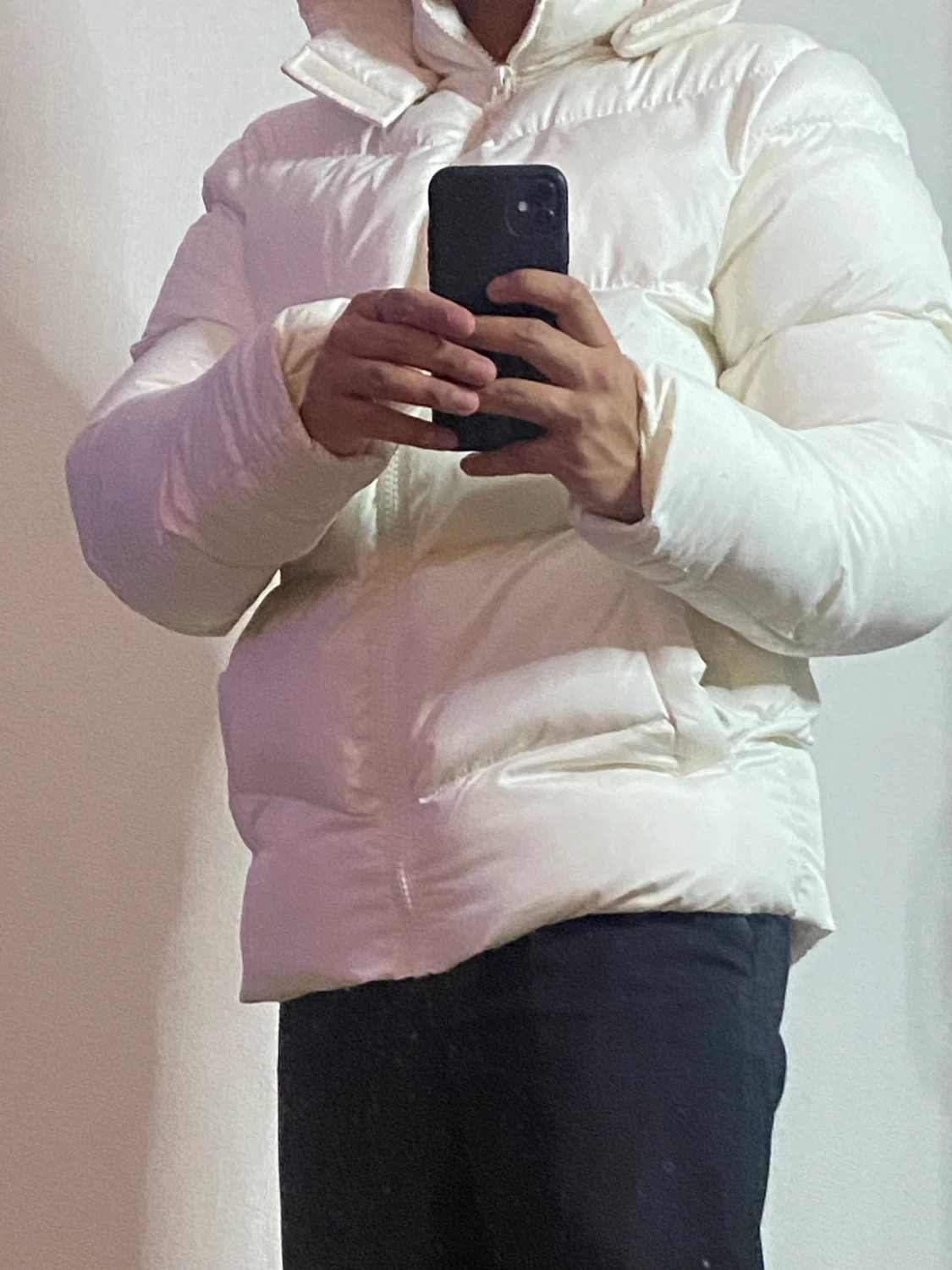  HELT NY! Puffrig vinterjacka VIT - 91