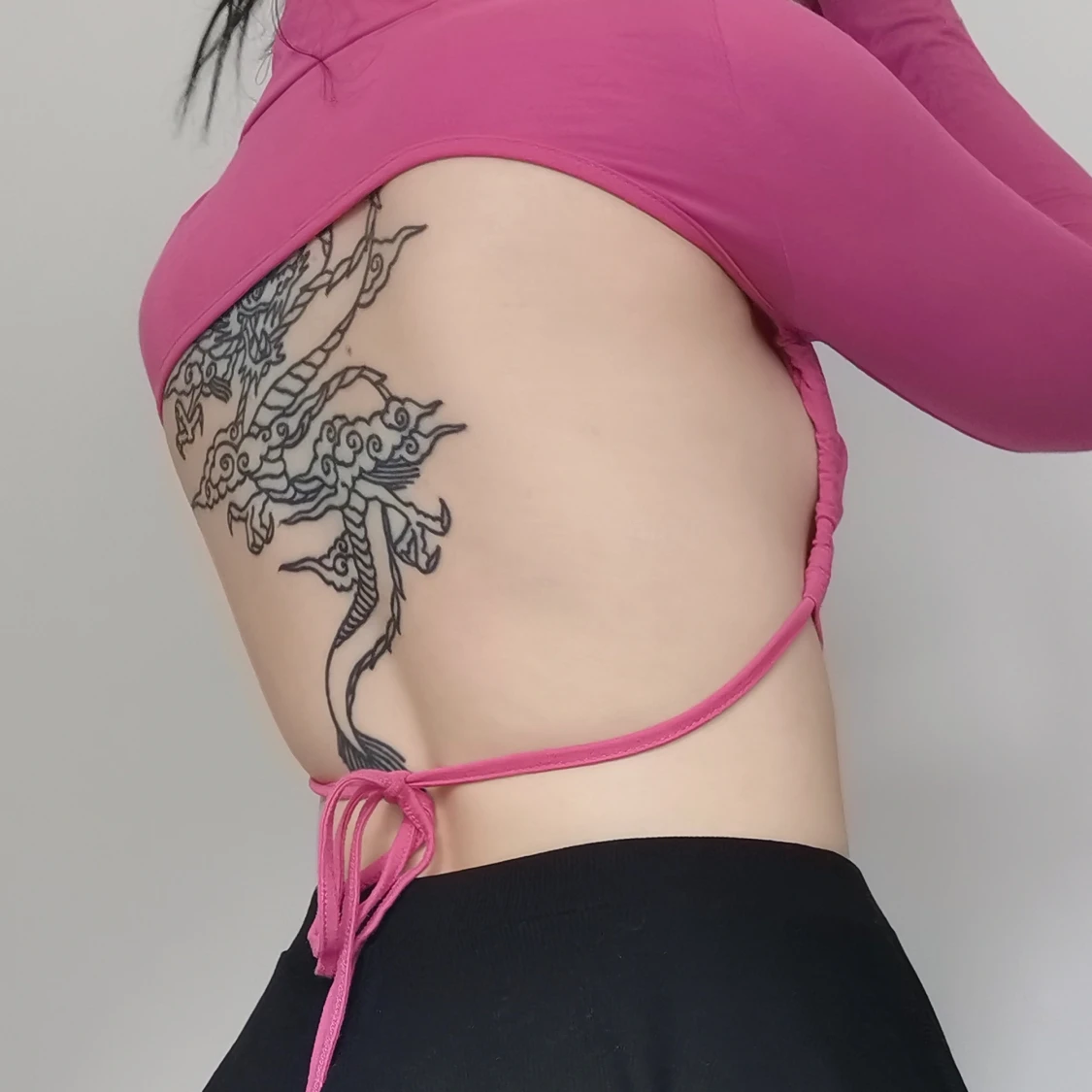 Crop top utan rygg - 90