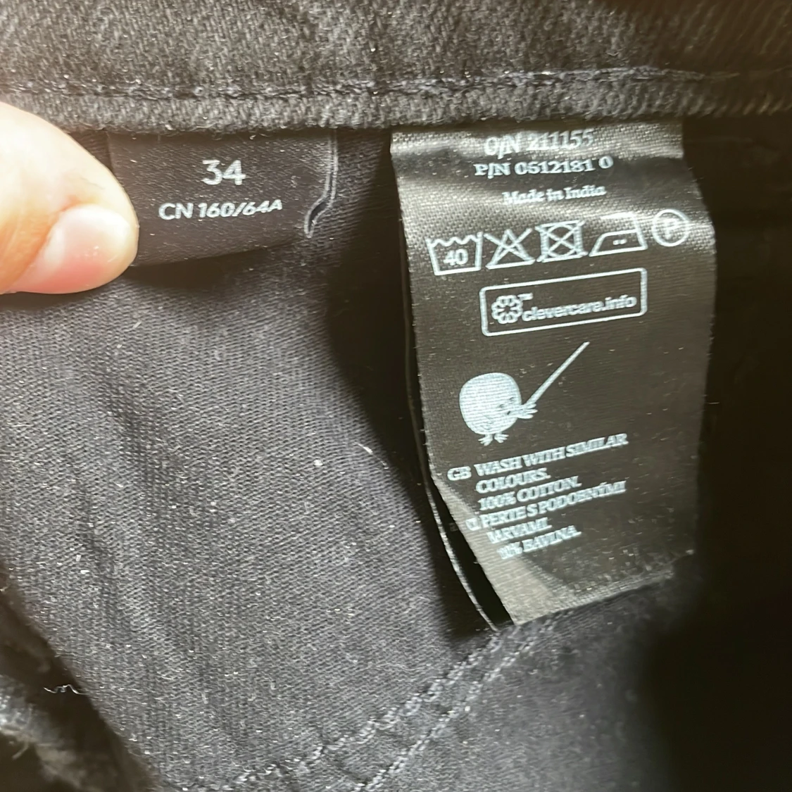 Svart jeanskjol - 91