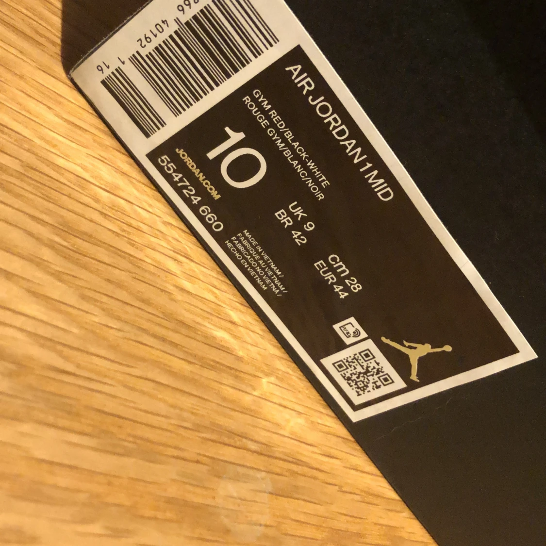 Nike air jordan 1 mid gym red/black-white rouge gym/bland/noir - 91