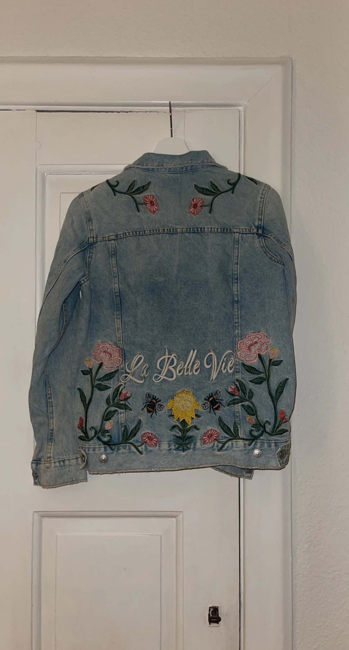 Jeansjacka med brodyr  - 90