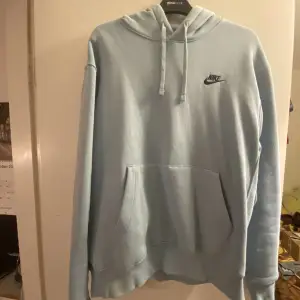 Baby blå Nike hoddie Ny skick Storlek m