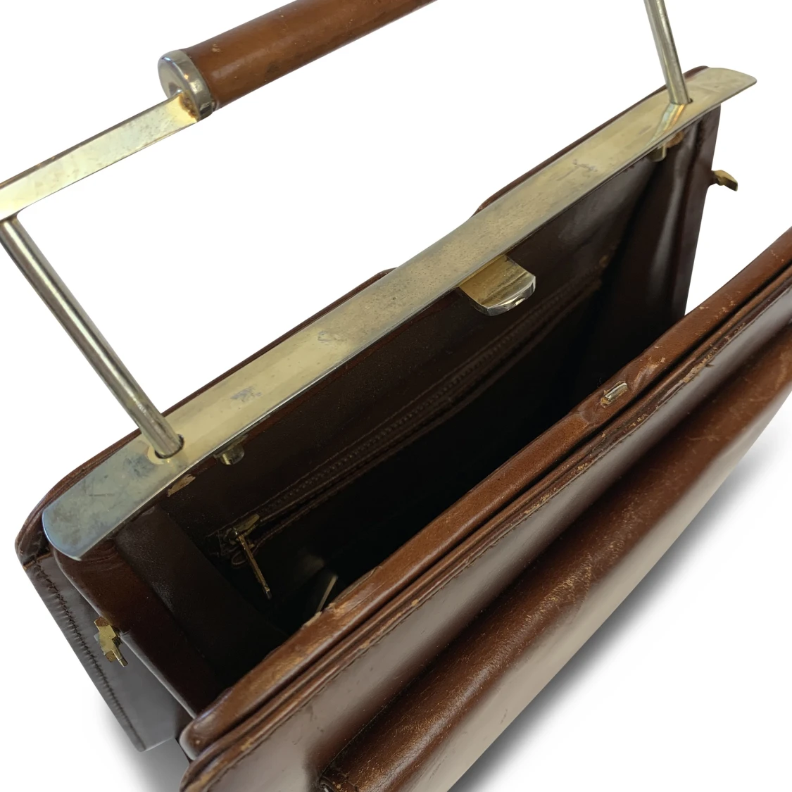 50's Smooth Leather Handbag - 91