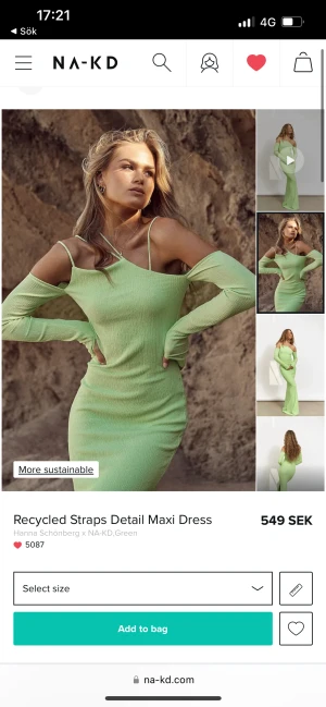 Klänning - En jätte snygg klänning som inte används (kvitto och lappen är kvar) köptes ett år sen för 549kr sitter super bra i längden för mig som är 174cm🫶🏻🫶🏻