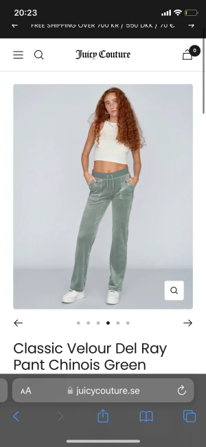 Säljer eller byter - Säljer de juicy byxorna i färgen chinois green för att vill köpa nya i en annan där har andvönd de ett par gånger men det ser ut som helt nya!❤️