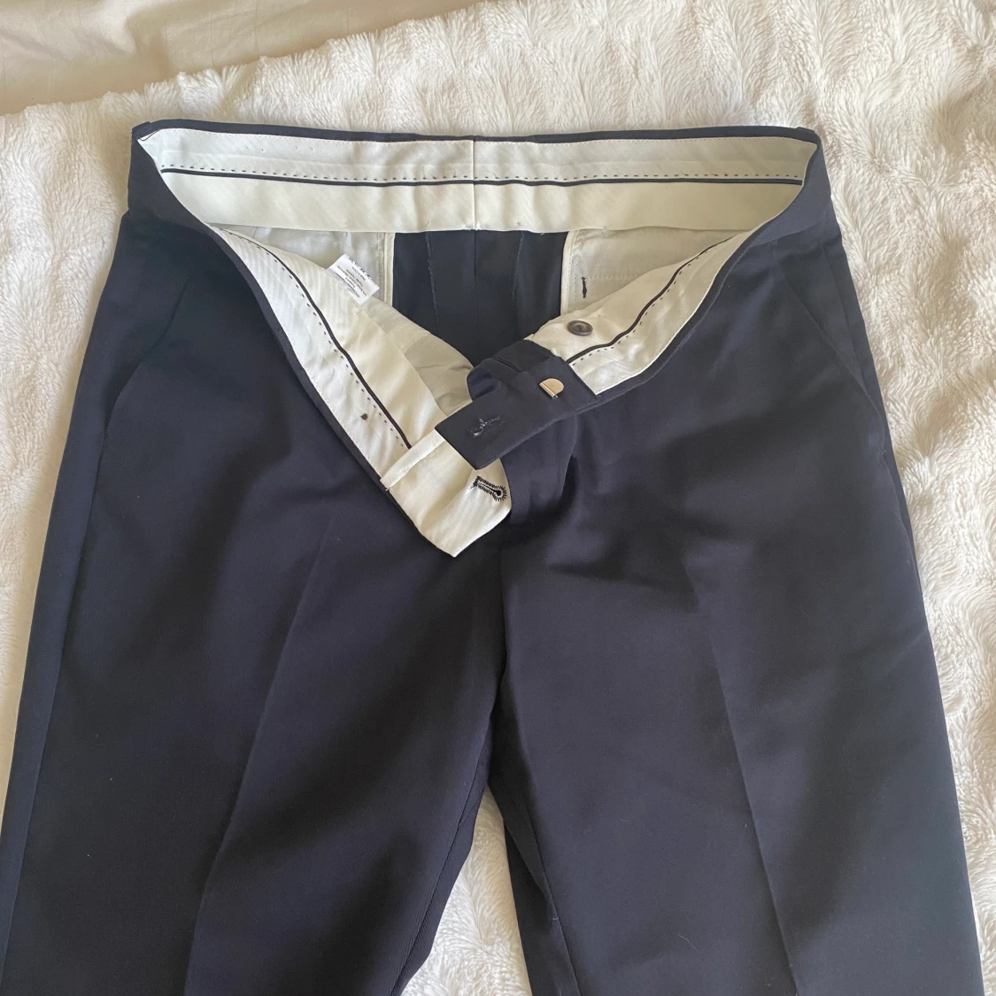 Lågmidjade kostymbyxor 